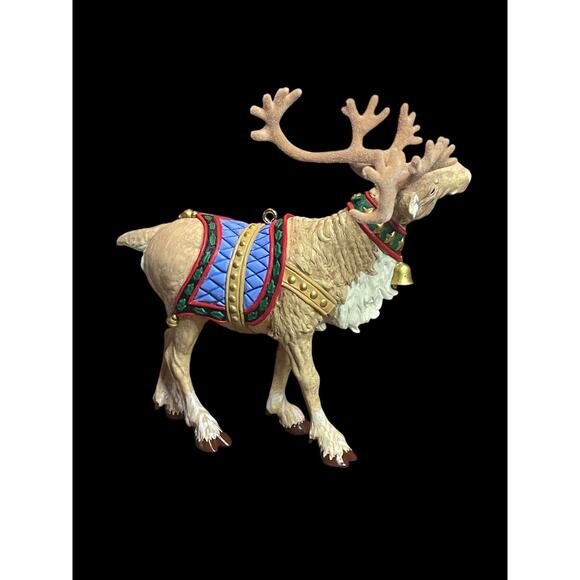 2001 Hallmark Keepsake Christmas Ornament Ready Reindeer Vintage Holiday - Picture 3 of 7